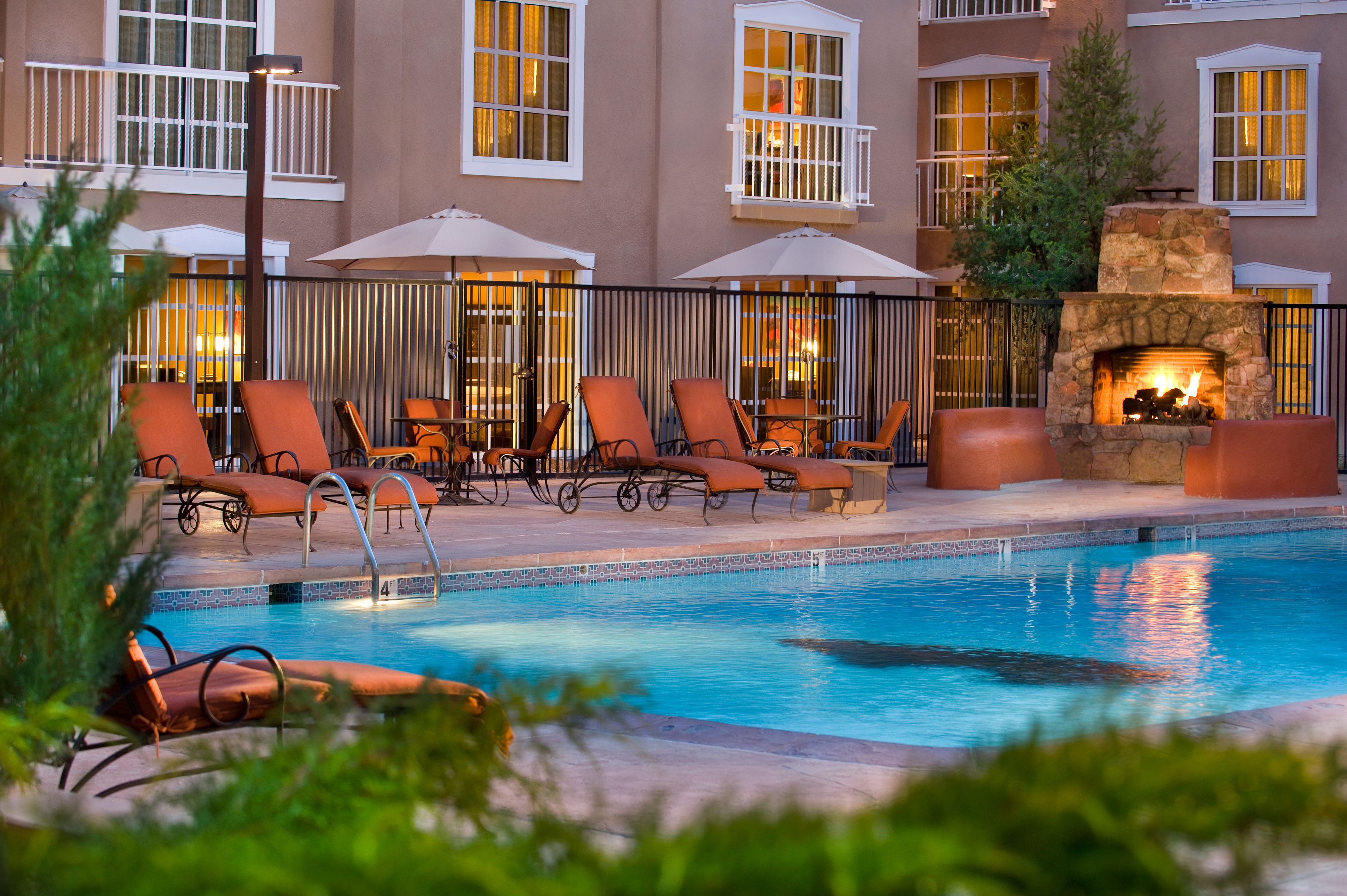 Image of Outdoor Pool at Hilton Santa Fe Historic Plaza, a member of Historic Hotels of America since 2014, located in Santa Fe, New Mexico